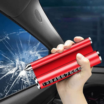Multifunctional Temporary Mobile Parking Phone Number Plate Escape Hammer