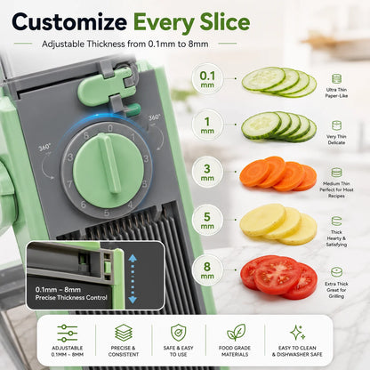 ProCut Adjustable Mandoline Slicer for Kitchen