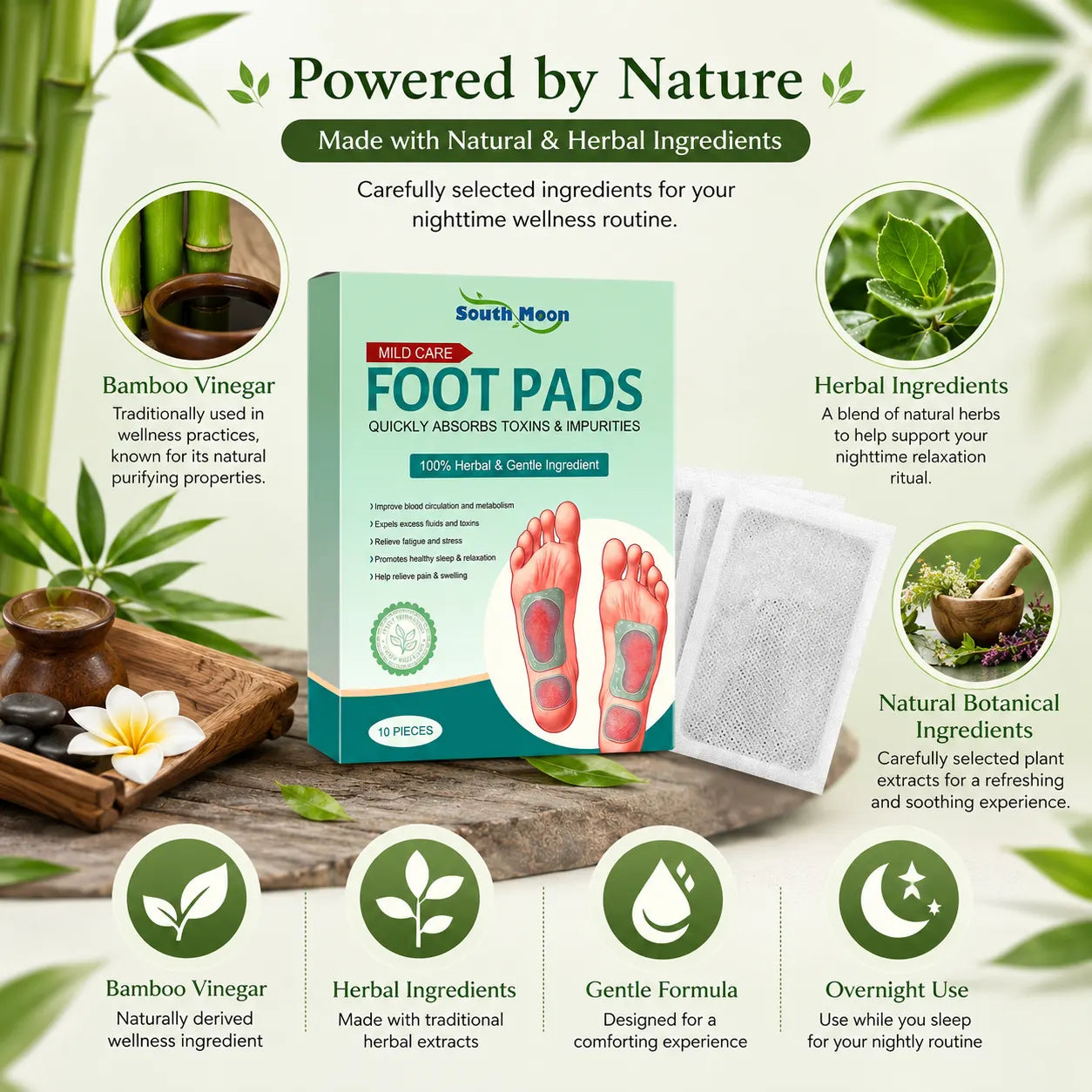 Herbal Ingredient Detox Foot Pads | BUY 1 GET 1 FREE